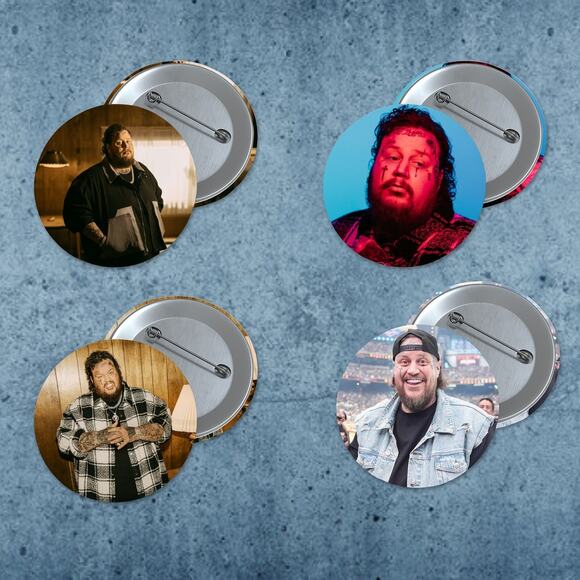 Jelly Roll 1.5 inch Pinback Button 4 Pack Country Music Artist Stocking Stuffer - Picture 1 of 1